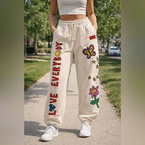 CHNGE Cream Love Everybody Sweatpants